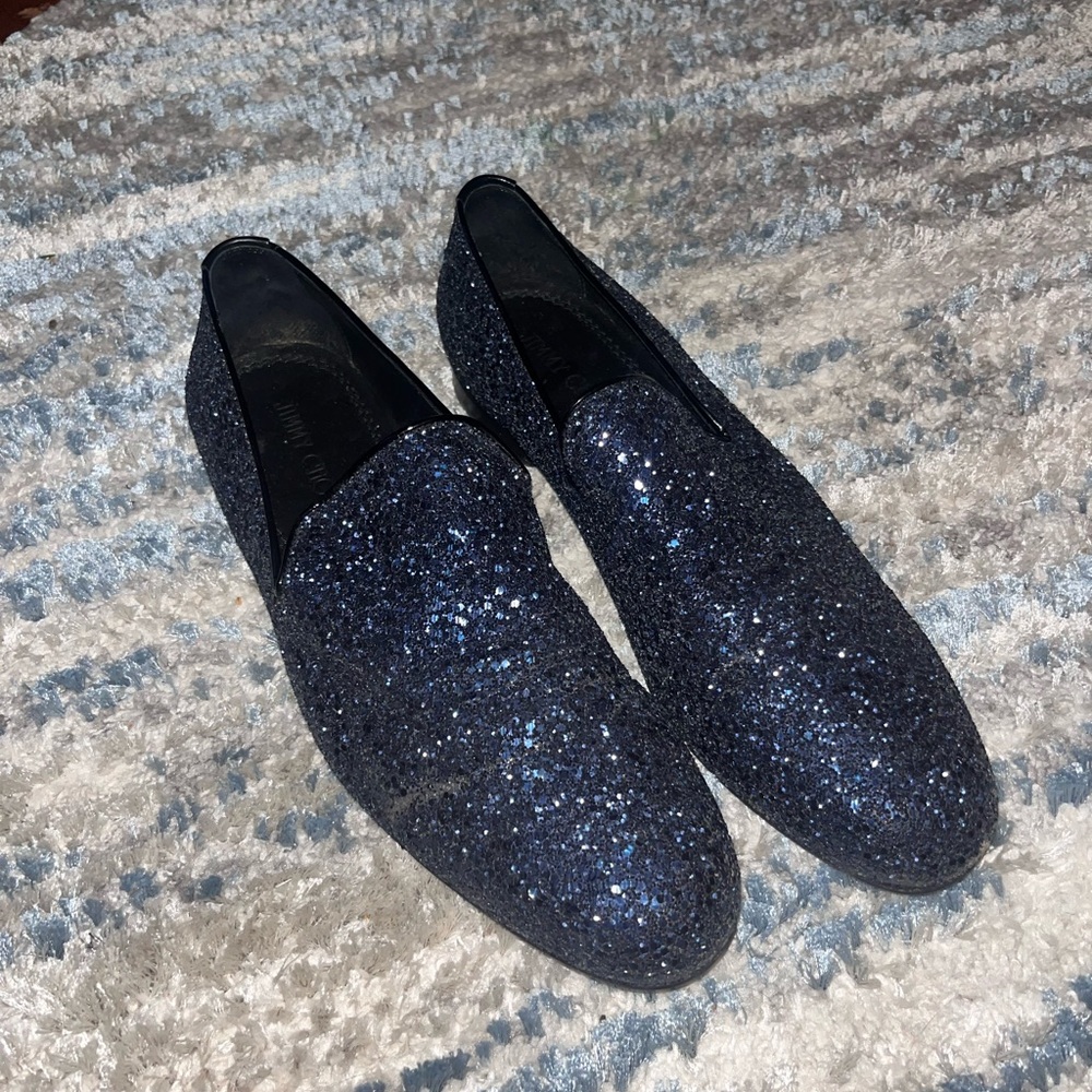 Jimmy Choo Blue Loafers/Slippers